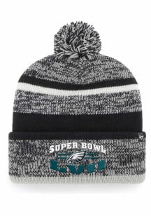 47 Philadelphia Eagles Black 2022 Super Bowl LVII ID Northward Mens Knit Hat