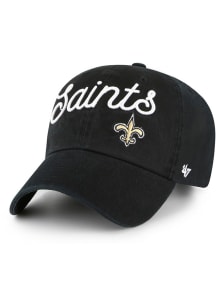 47 New Orleans Saints Black Milie Clean up Womens Adjustable Hat