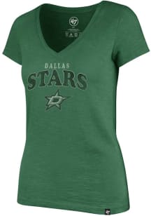 47 Dallas Stars Womens Kelly Green Scrum Short Sleeve T-Shirt