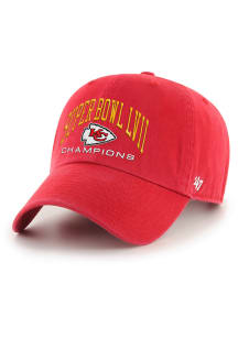 47 Kansas City Chiefs 2022 Super Bowl LVII Champs Clean Up Adjustable Hat - Red