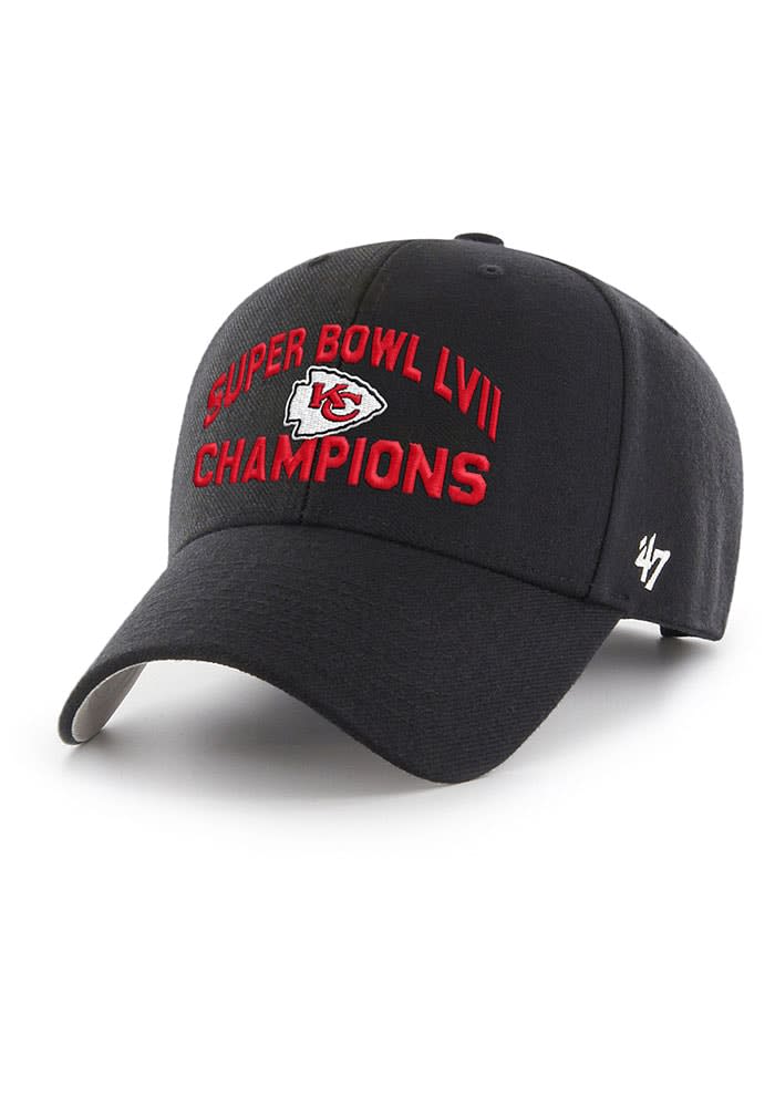 47 Kansas City Chiefs 2022 Super Bowl LVII Champs MVP Adjustable Hat - Black