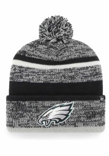 47 Philadelphia Eagles Black Northward Cuff Pom Mens Knit Hat
