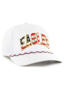 47 Philadelphia Eagles Flag Flutter Rope Webb Hitch Adjustable Hat - White