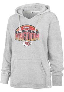47 Kansas City Chiefs Womens Grey Kennedy Hooded Sweatshirt