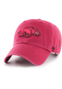 47 Arkansas Razorbacks Clean Up Adjustable Hat - Red