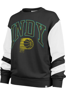 47 Indiana Pacers Womens Black Nova Crew Sweatshirt