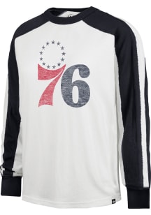47 Philadelphia 76ers Womens White Caribou LS Tee
