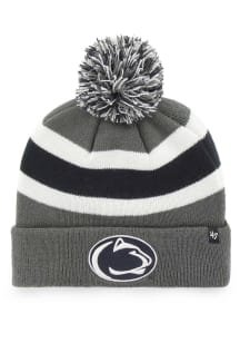 47 Penn State Nittany Lions Grey Breakaway Cuff Knit Mens Knit Hat