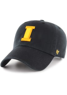 47 Iowa Hawkeyes Clean Up Adjustable Hat - Black