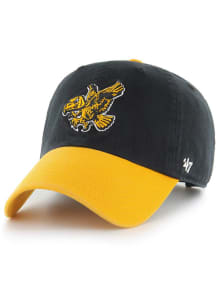 47 Black Iowa Hawkeyes 2T Clean Up Adjustable Hat