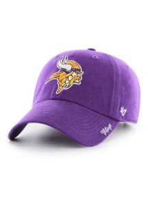 47 Minnesota Vikings Purple Sparkle Clean Up Womens Adjustable Hat