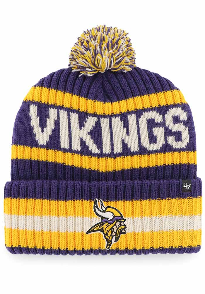 Men's '47 Purple Minnesota Vikings Bering Cuffed Knit Hat