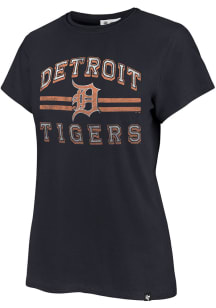 Detroit Tigers Womens Navy Blue Bright Eyed Short Sleeve T-Shirt