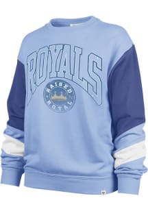 47 Kansas City Royals Womens Light Blue Nova Dorset Crew Sweatshirt