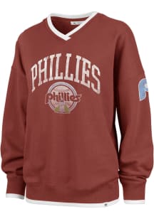 47 Philadelphia Phillies Womens Maroon Wax Pack Crew Sweatshirt