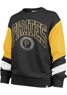 47 Pittsburgh Pirates Womens Black Nova Dorset Crew Sweatshirt