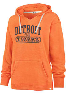 47 Detroit Tigers Womens Orange Wilder Hooded Sweatshirt