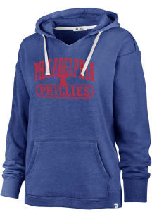 47 Philadelphia Phillies Womens Blue Wilder Hooded Sweatshirt