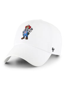 47 White Nebraska Cornhuskers Updated Herbie Logo Clean Up Adjustable Hat