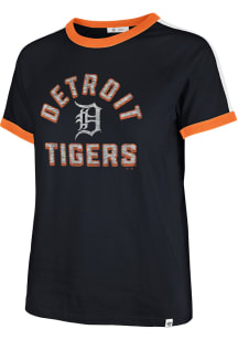 47 Detroit Tigers Womens Navy Blue Sweet Heat Short Sleeve T-Shirt