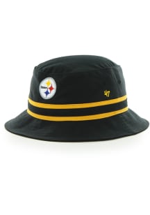 47 Pittsburgh Steelers Black Bucket Mens Bucket Hat