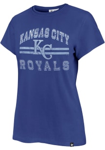 47 Kansas City Royals Womens Blue Bright Eyed Short Sleeve T-Shirt