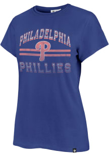 47 Philadelphia Phillies Womens Blue Bright Eyed Short Sleeve T-Shirt
