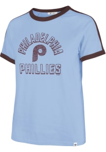 47 Philadelphia Phillies Womens Light Blue Sweet Heat Short Sleeve T-Shirt