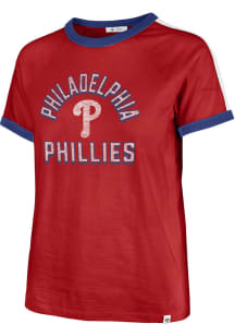 47 Philadelphia Phillies Womens Red Sweet Heat Short Sleeve T-Shirt