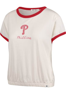 47 Philadelphia Phillies Womens White Dainty Short Sleeve T-Shirt