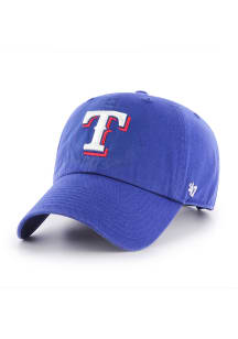 47 Texas Rangers Blue Primary Logo Clean Up Youth Adjustable Hat
