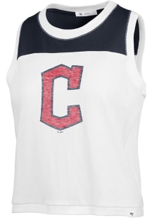 47 Cleveland Guardians Womens White Zoey Tank Top