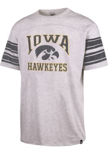 47 Iowa Hawkeyes Grey Arena Arch Holyoke Football Short Sleeve Fashion T Shirt