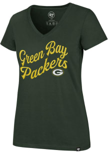 47 Green Bay Packers Womens Green Ultra Rival Short Sleeve T-Shirt