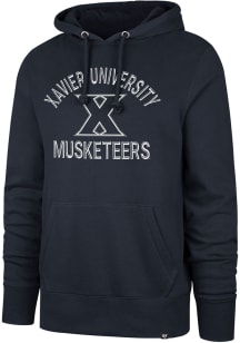 47 Xavier Musketeers Mens Navy Blue Number One Graphic Fashion Hood
