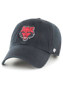 47 Arkansas State Red Wolves Clean Up Adjustable Hat - Black
