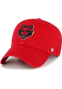 47 Arkansas State Red Wolves Clean Up Adjustable Hat - Red