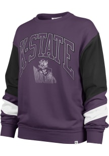 47 K-State Wildcats Womens Purple Nova Crew Sweatshirt