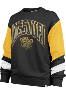 47 Missouri Tigers Womens Black Nova Crew Sweatshirt