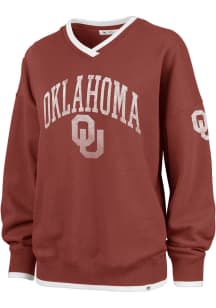 47 Oklahoma Sooners Womens Crimson Daze Crew Sweatshirt