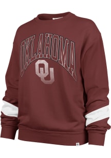 47 Oklahoma Sooners Womens Crimson Nova Crew Sweatshirt