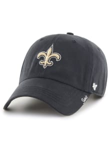 47 New Orleans Saints Black Miata Clean Up Womens Adjustable Hat