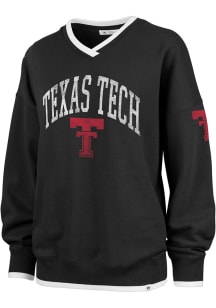 47 Texas Tech Red Raiders Womens Black Daze Crew Sweatshirt