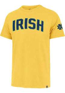 47 Notre Dame Fighting Irish Gold Franklin Fieldhouse Short Sleeve Fashion T Shirt