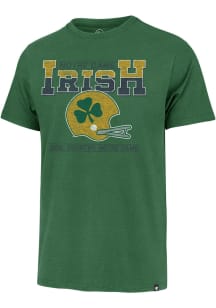 47 Notre Dame Fighting Irish Kelly Green Superior Lacer Hockey Short Sleeve Fashion T Shirt
