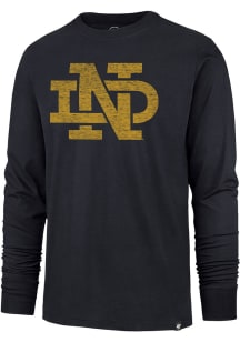 47 Notre Dame Fighting Irish Blue Premier Franklin Long Sleeve Fashion T Shirt