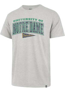 47 Notre Dame Fighting Irish Grey Dome Over Franklin Short Sleeve Fashion T Shirt
