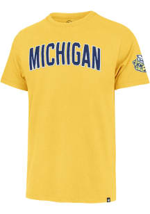 47 Michigan Wolverines Gold Franklin Fieldhouse Short Sleeve Fashion T Shirt