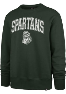 47 Michigan State Spartans Mens Green Superior Lacer Hockey Long Sleeve Fashion Sweatshirt