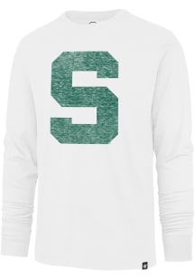 47 Michigan State Spartans White Premier Franklin Long Sleeve Fashion T Shirt